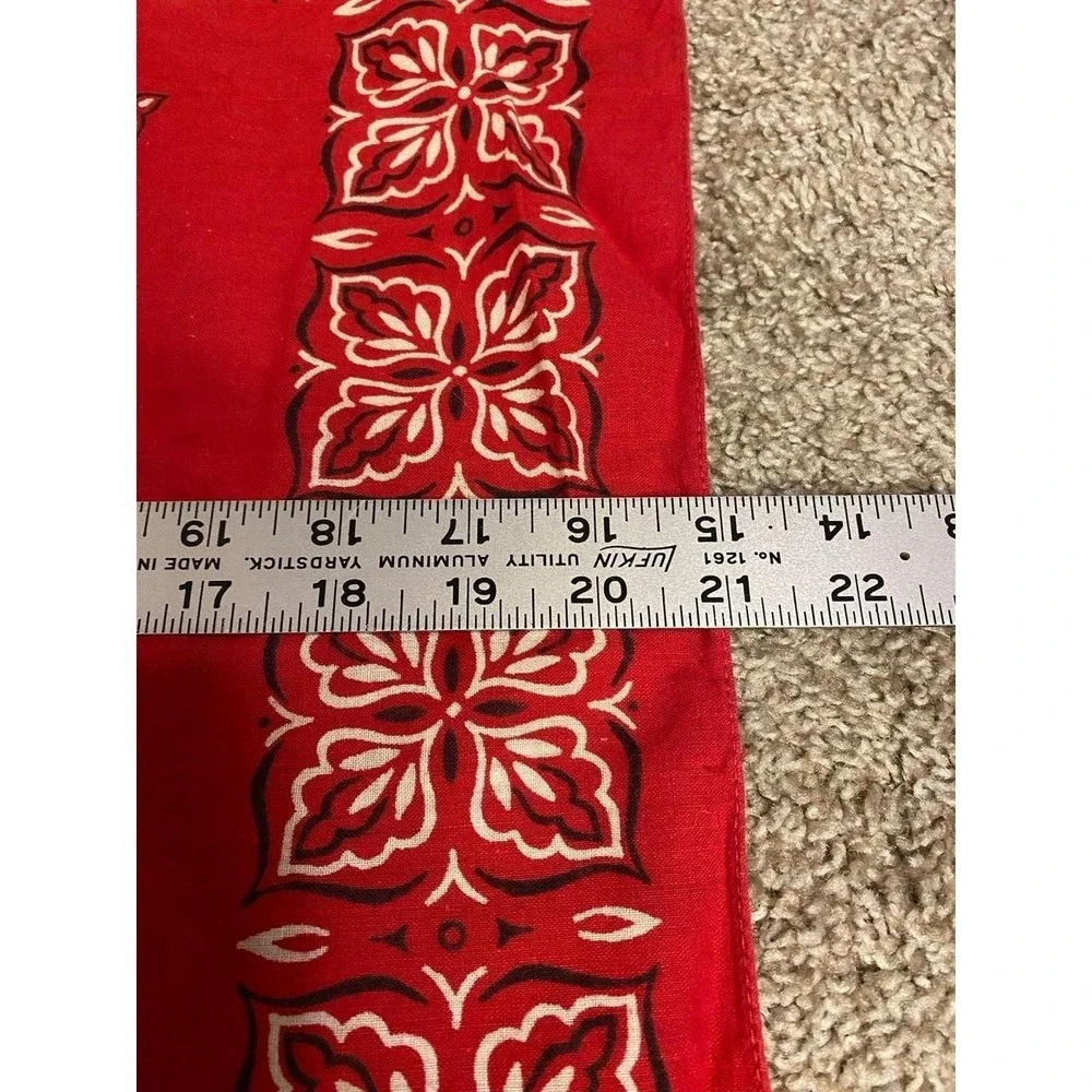 Bandana Washfast Colors All Cotton 14193 Vintage Lot Of Two Cottage Western